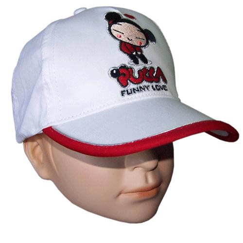 Casquette Pucca Blanche brode taille 54 cm