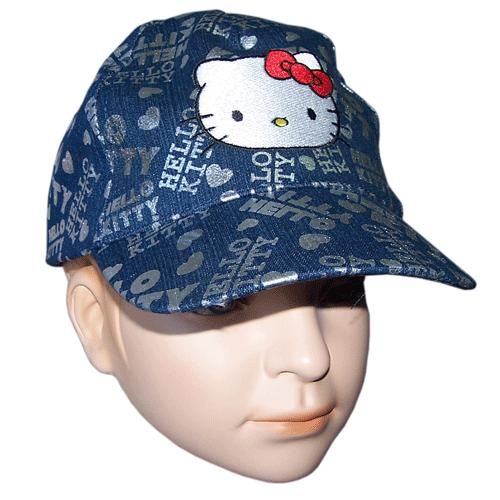 Casquette Hello Kitty bleu et argent taille 52 cm