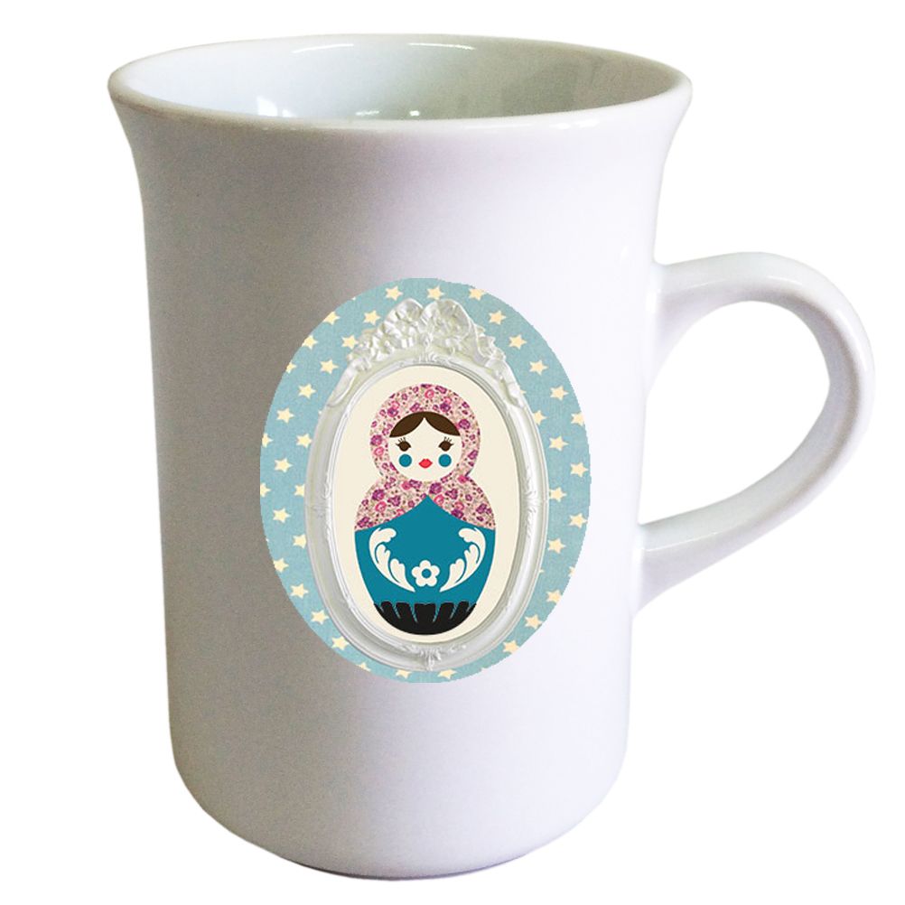 Mug Poupe Russe toil forme tasse  th Cbkreation