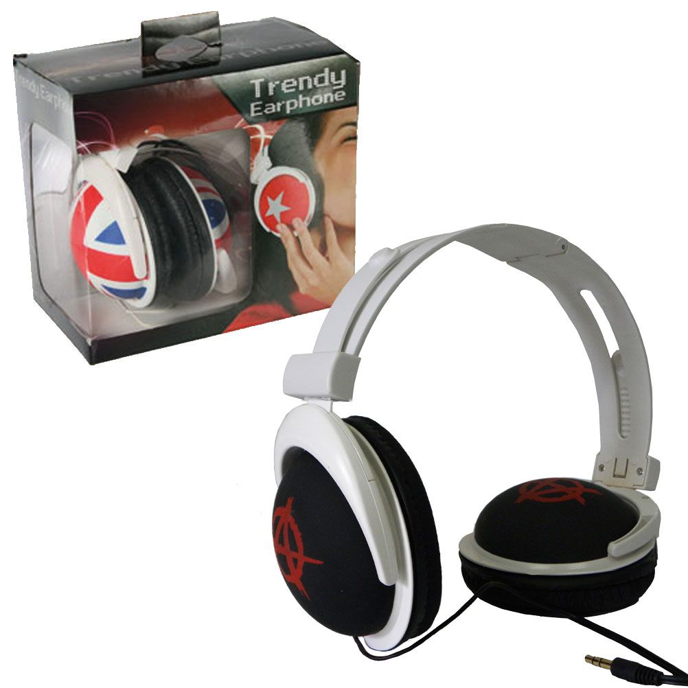 Casque rglable dcor du symbole Anarchie