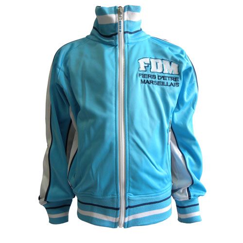 Veste FDM Fiers d'Etre Marseillais Bleu turquoise