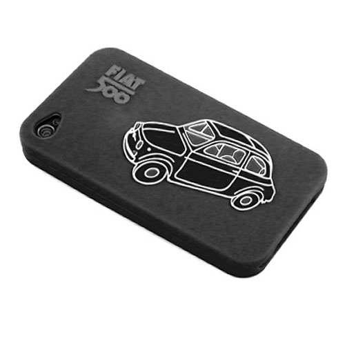 Coque Iphone 4 Fiat 500 Noire