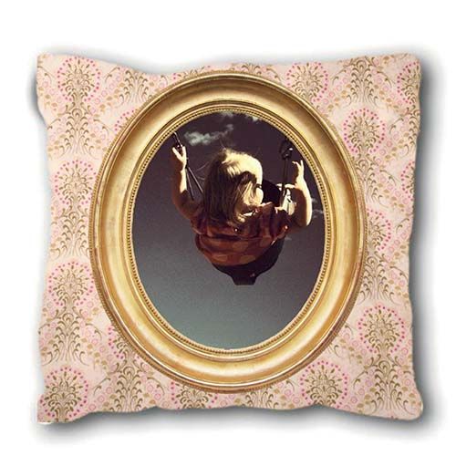 Coussin vieux papier peint CADRE LOUIS PHILIPPE