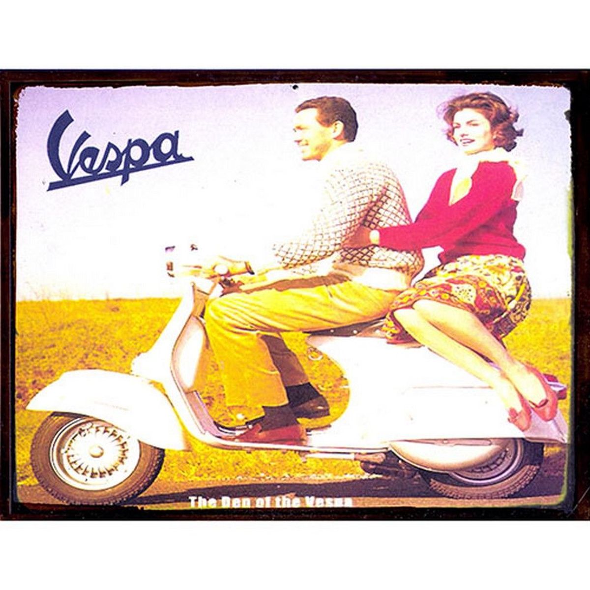 Petite Plaque mtal de collection Vespa The Den of the Vespa