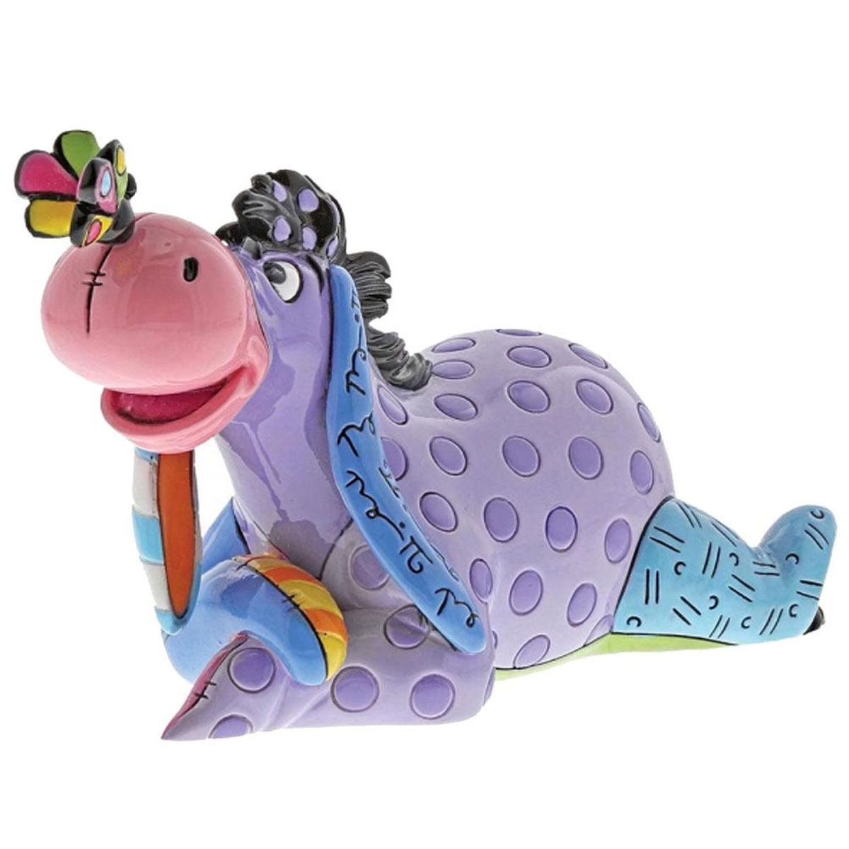 Figurine Bourriquet Papillon Par Romano Britto