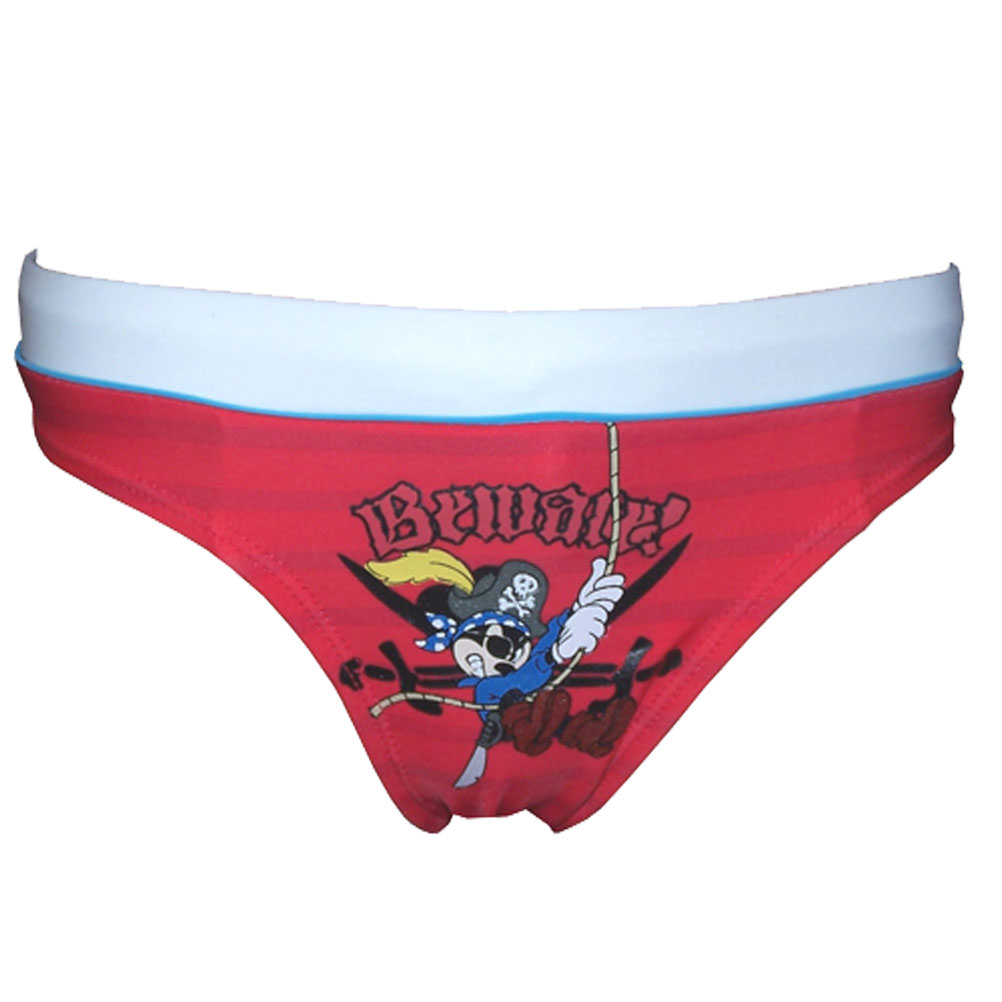 Maillot de bain Mickey rouge pirate