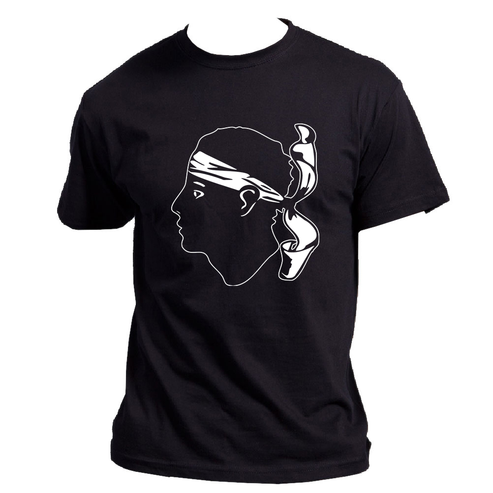 T-shirt Corse tte de Maure noir taille L