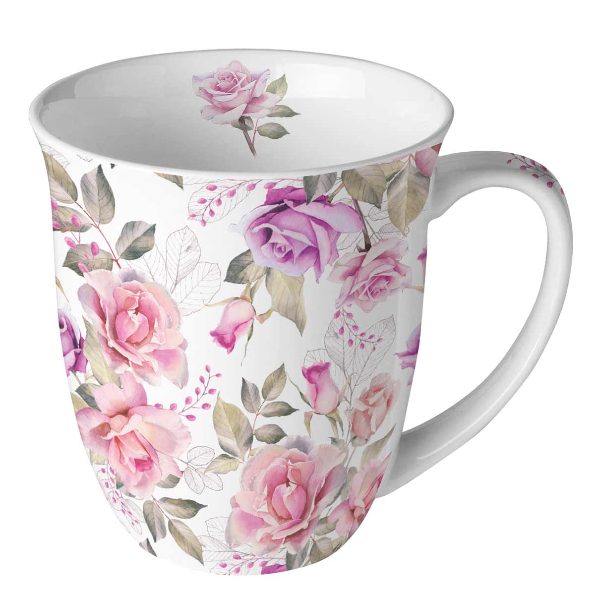 Mug en Porcelaine fine - roses Josephine