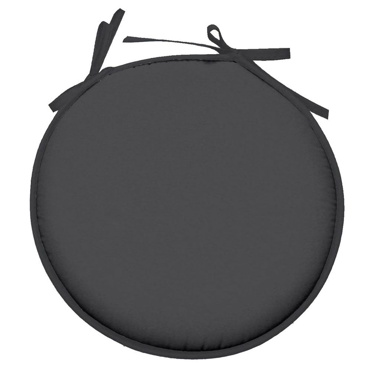 Coussin de chaise Ronde Nelson 40 cm - Anthracite