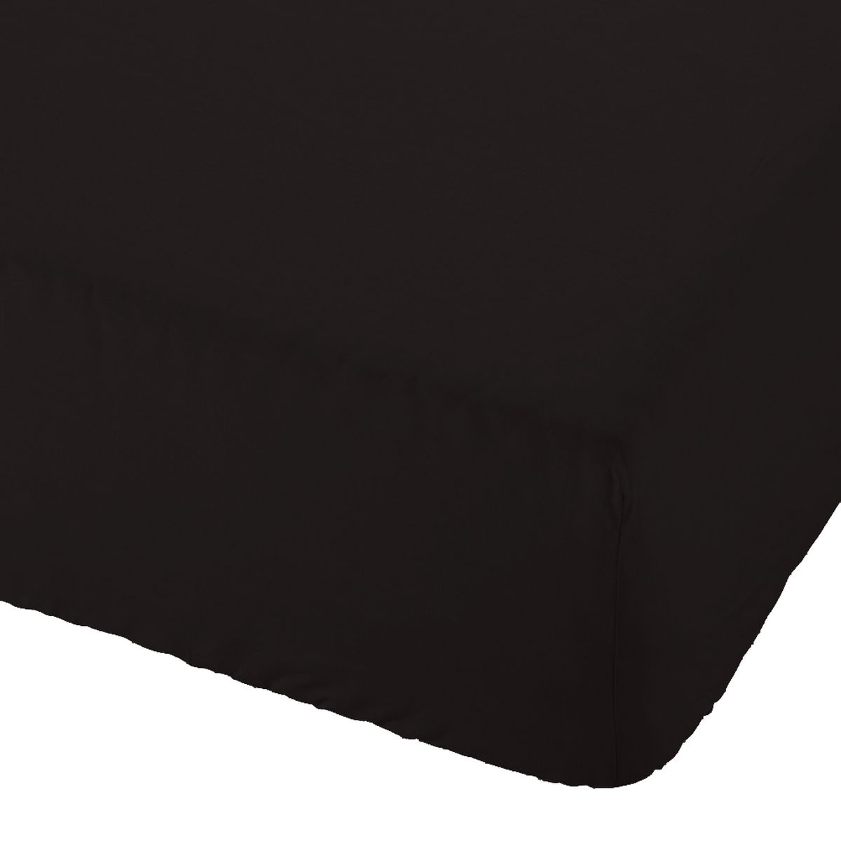 Drap housse Noir 140 x 190 cm