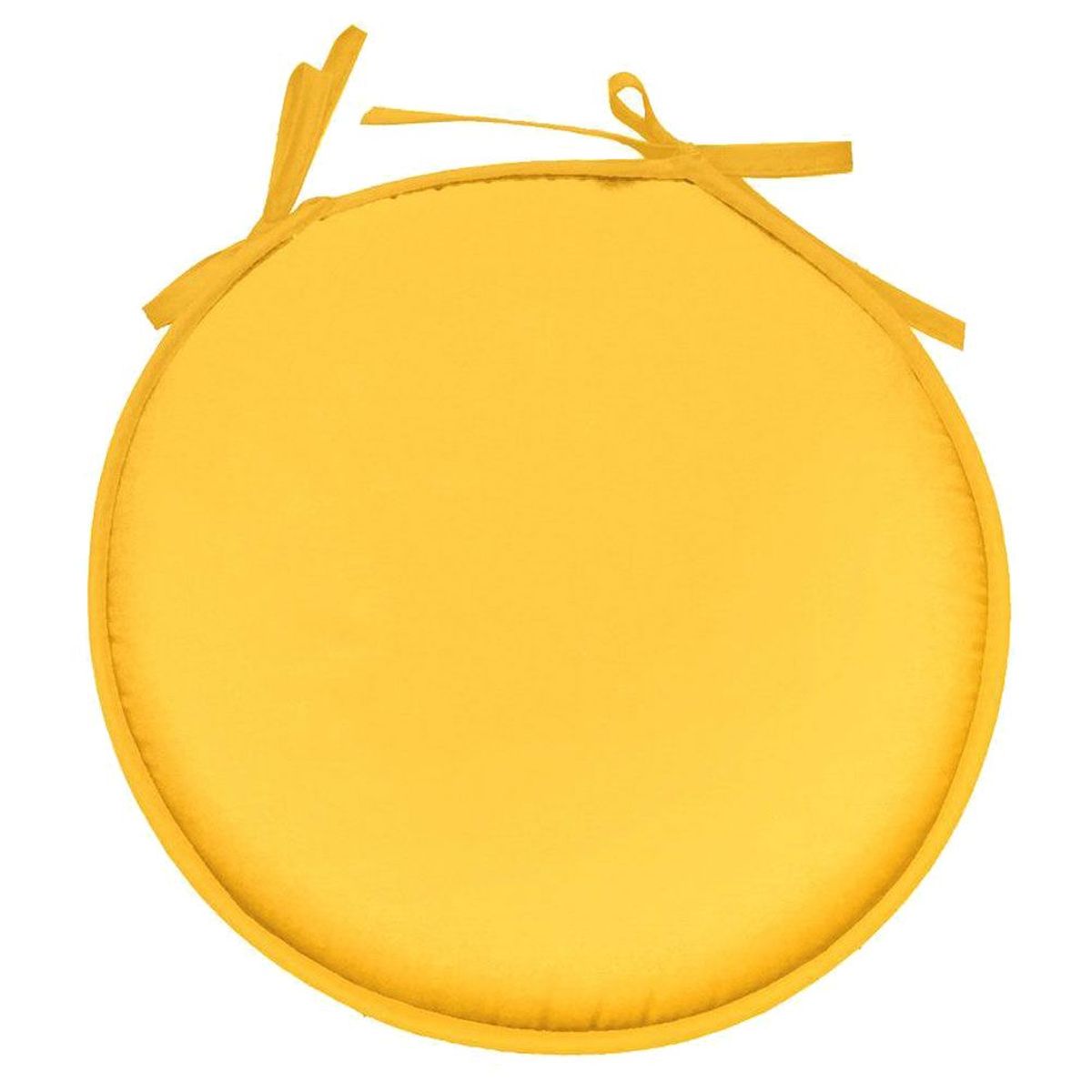 Coussin de chaise Ronde Nelson 40 cm - Jaune