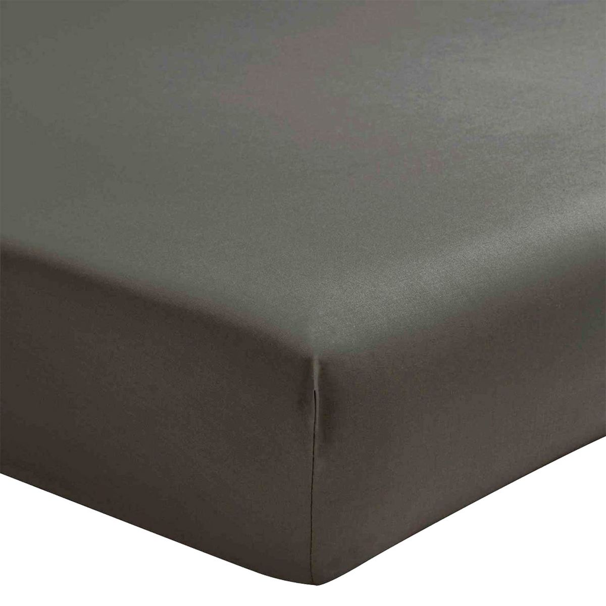 Drap housse Essix - 160 x 200 cm - Bonnet  40 cm - Anthracite