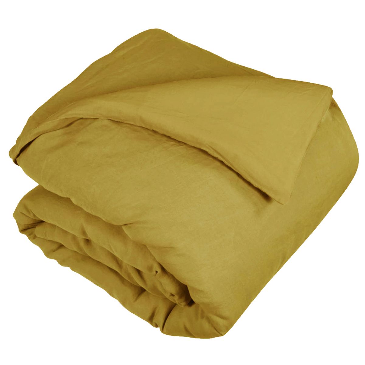 Housse de couette Pur lin lav et coton lav - Prlude - Gold