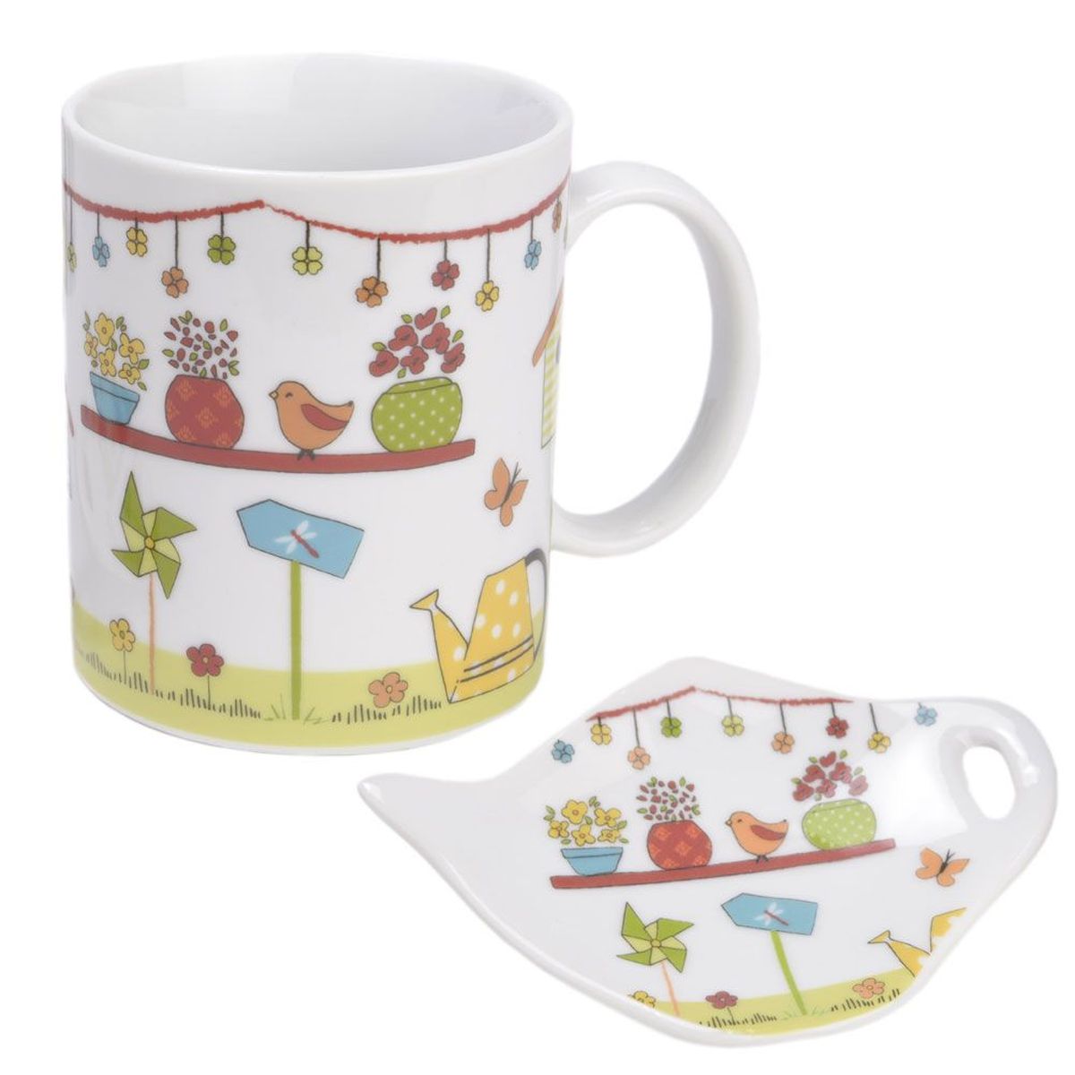 Tasse  th Dans le Jardin avec son repose sachet