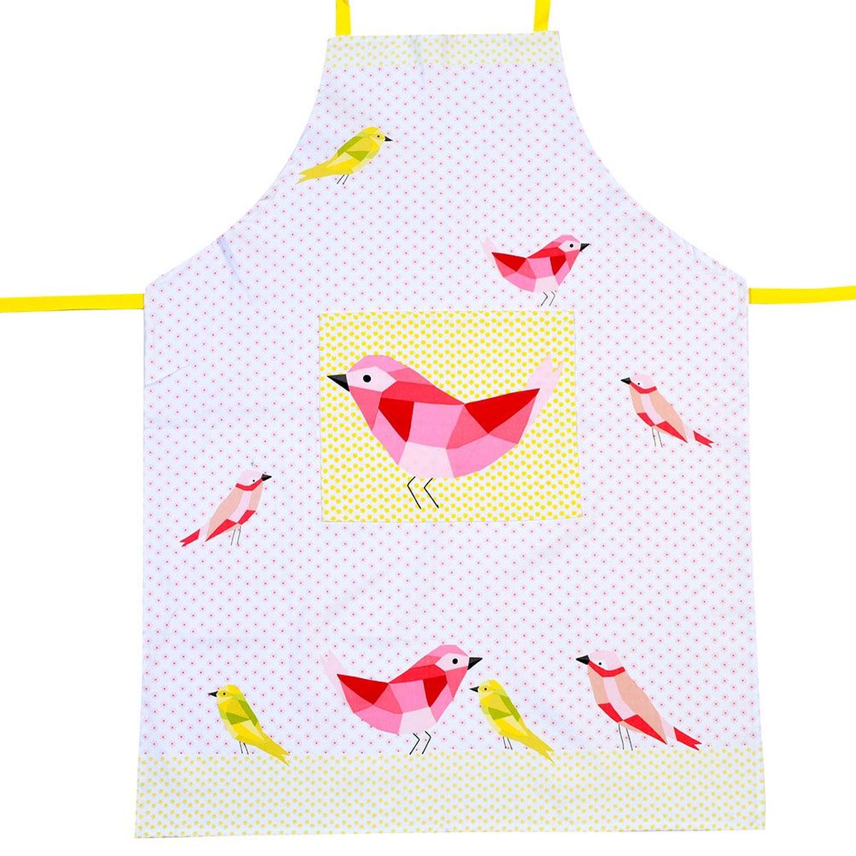 Tablier de cuisine Oiseaux Graphiques Taille Adulte en coton