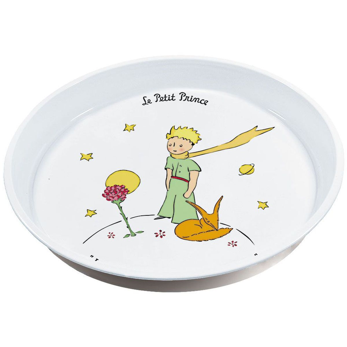 Plateau Petit Prince et le Renard en mtal 30 cm