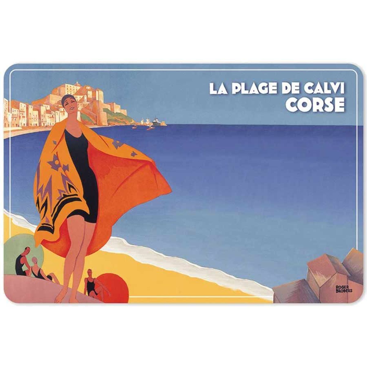 Set de table Corse Plage De Calvi 45 x 30 cm