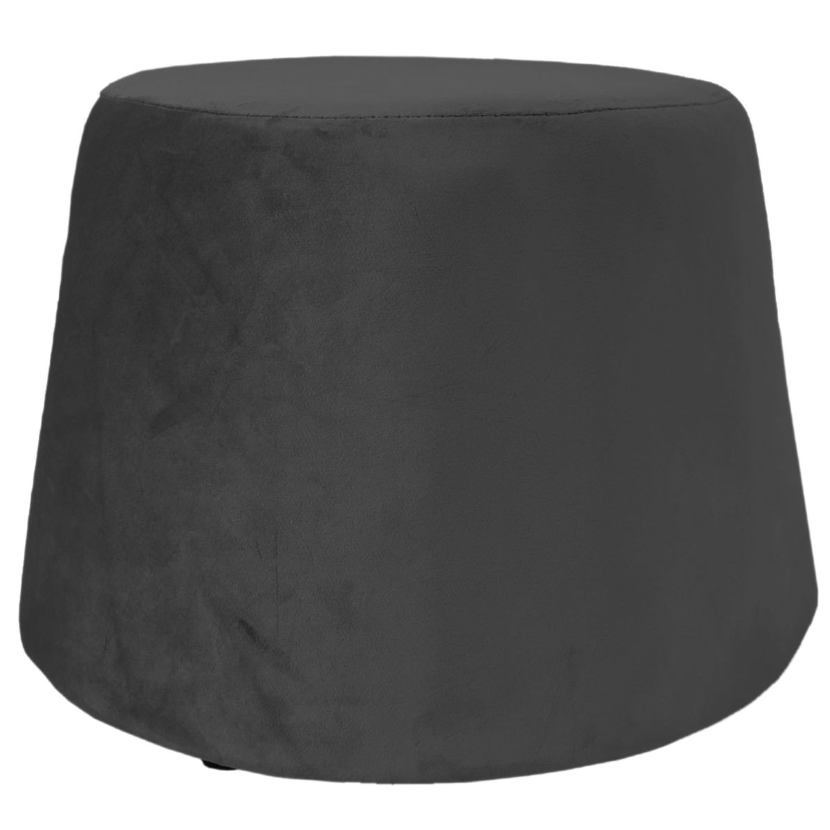 Pouf Gold label en velours noir trs chic 31.5 x 34 x 46.5 cm