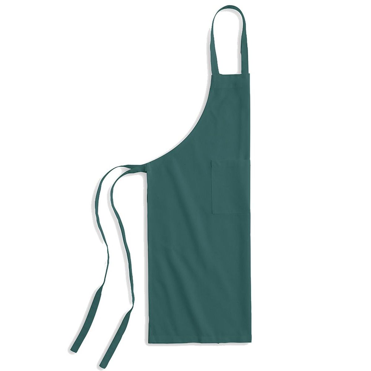 Tablier de cuisine adulte en coton couleur Vert meraude