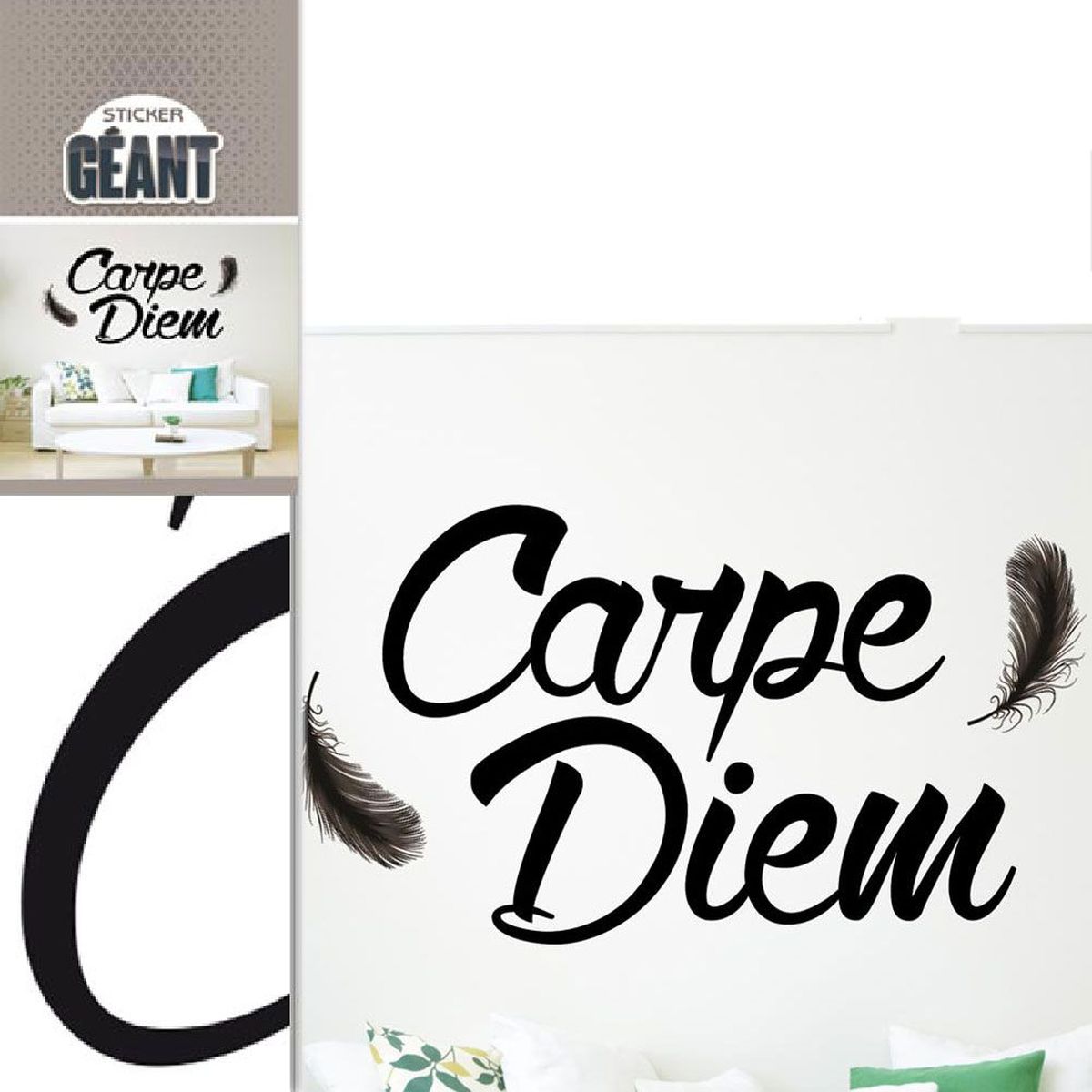 Sticker mural Gant Carpe Diem 150 x 85 cm