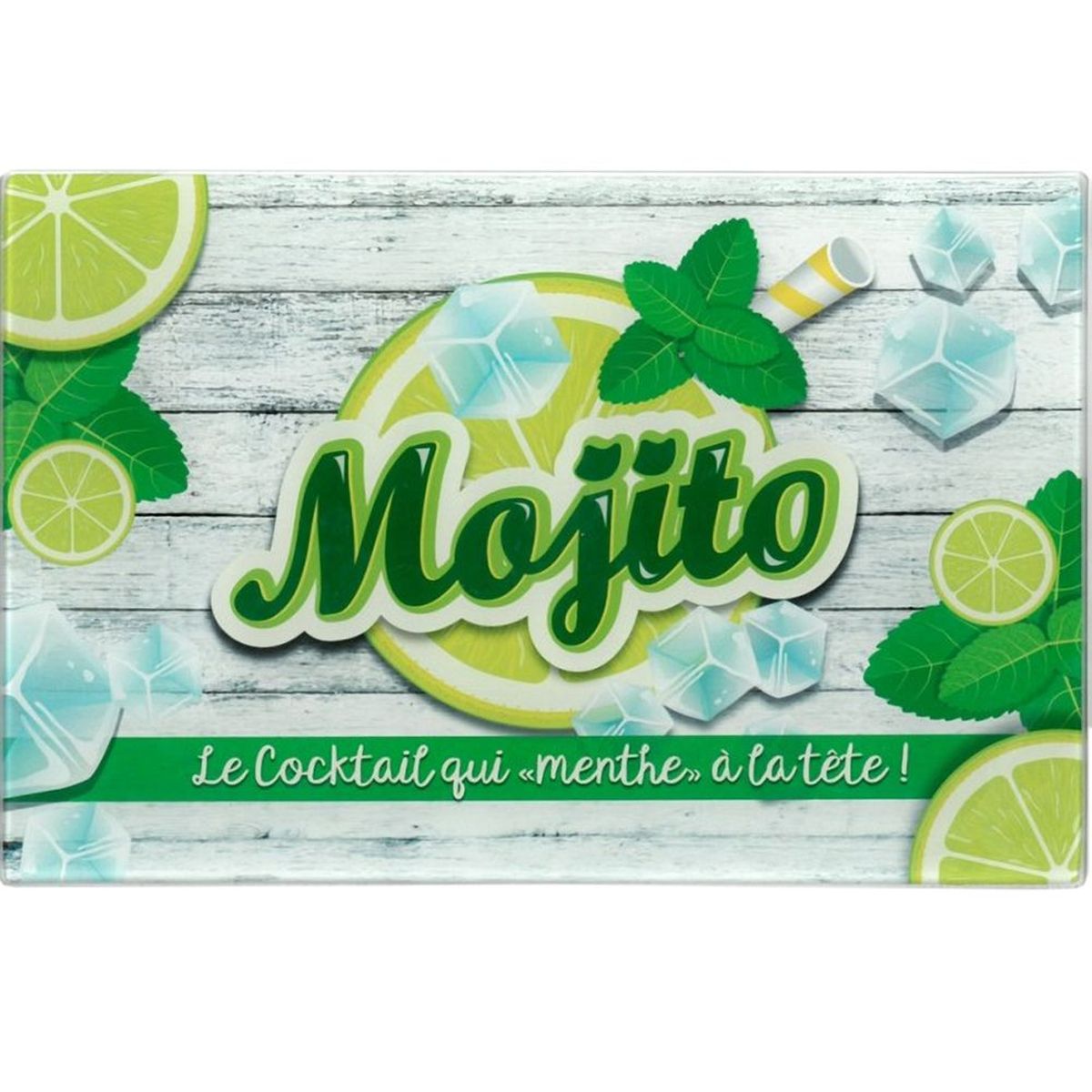 Planche  dcouper en verre Mojito 30 x 20 cm