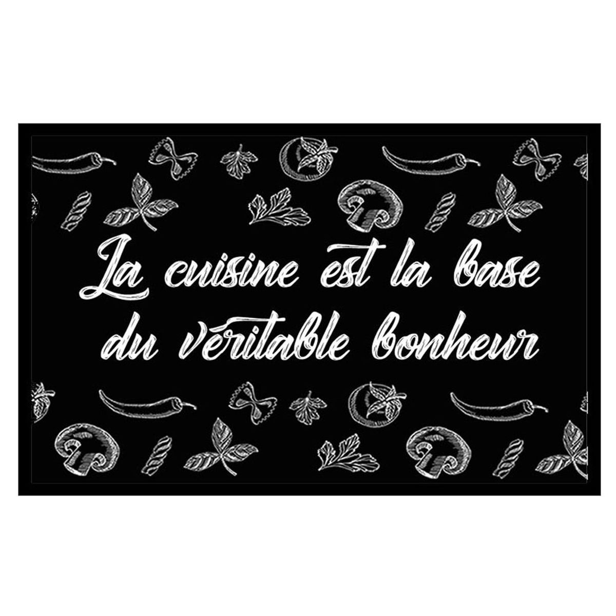 Tapis De cuisine - La Cuisine est la base du vritable Bonheur