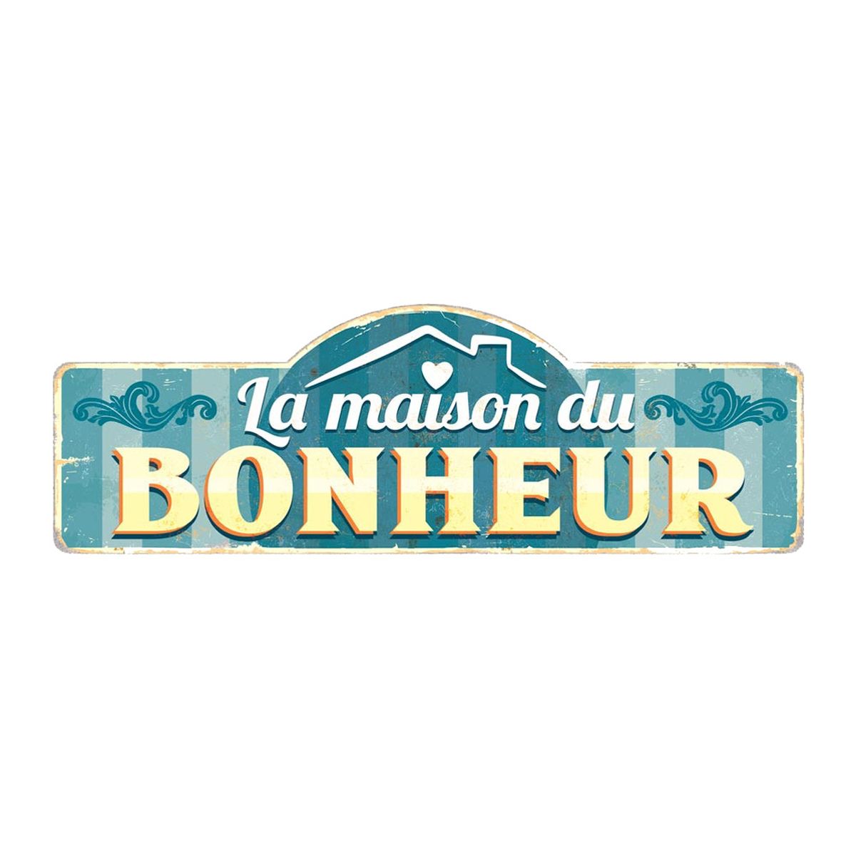 Plaque Dcorative La Maison du Bonheur - 90 cm