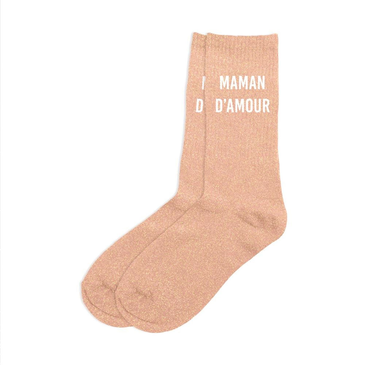 Paire de Chaussettes Pailletes Maman d'Amour