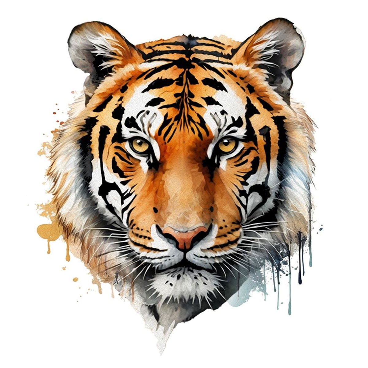 Sticker Dcoration Murale - Tte de Tigre