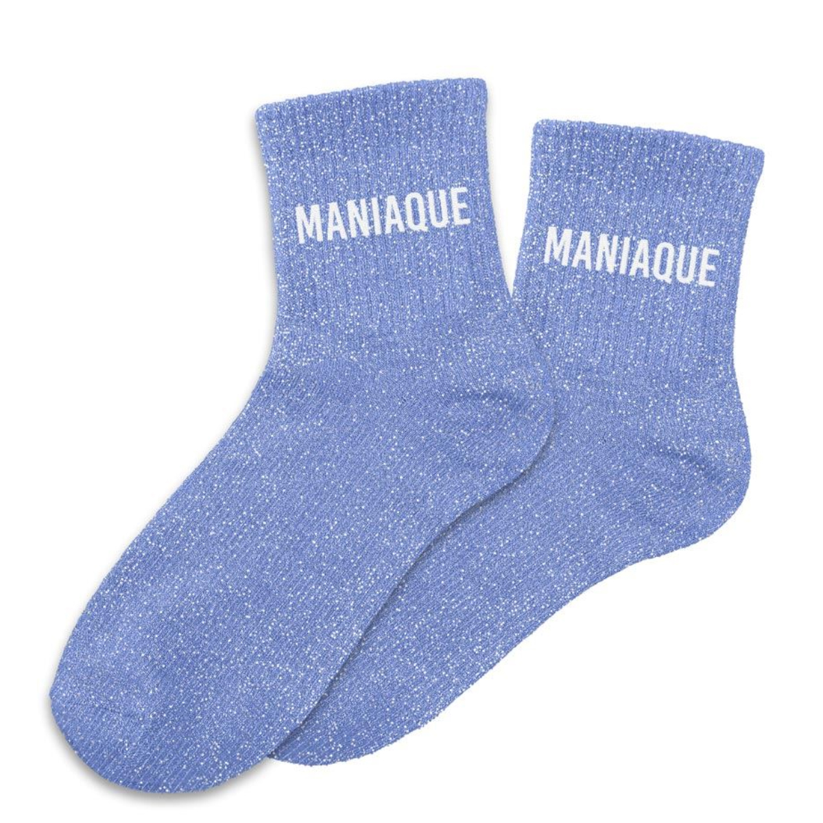 Paire de Chaussettes Pailletes Maniaque Bleues