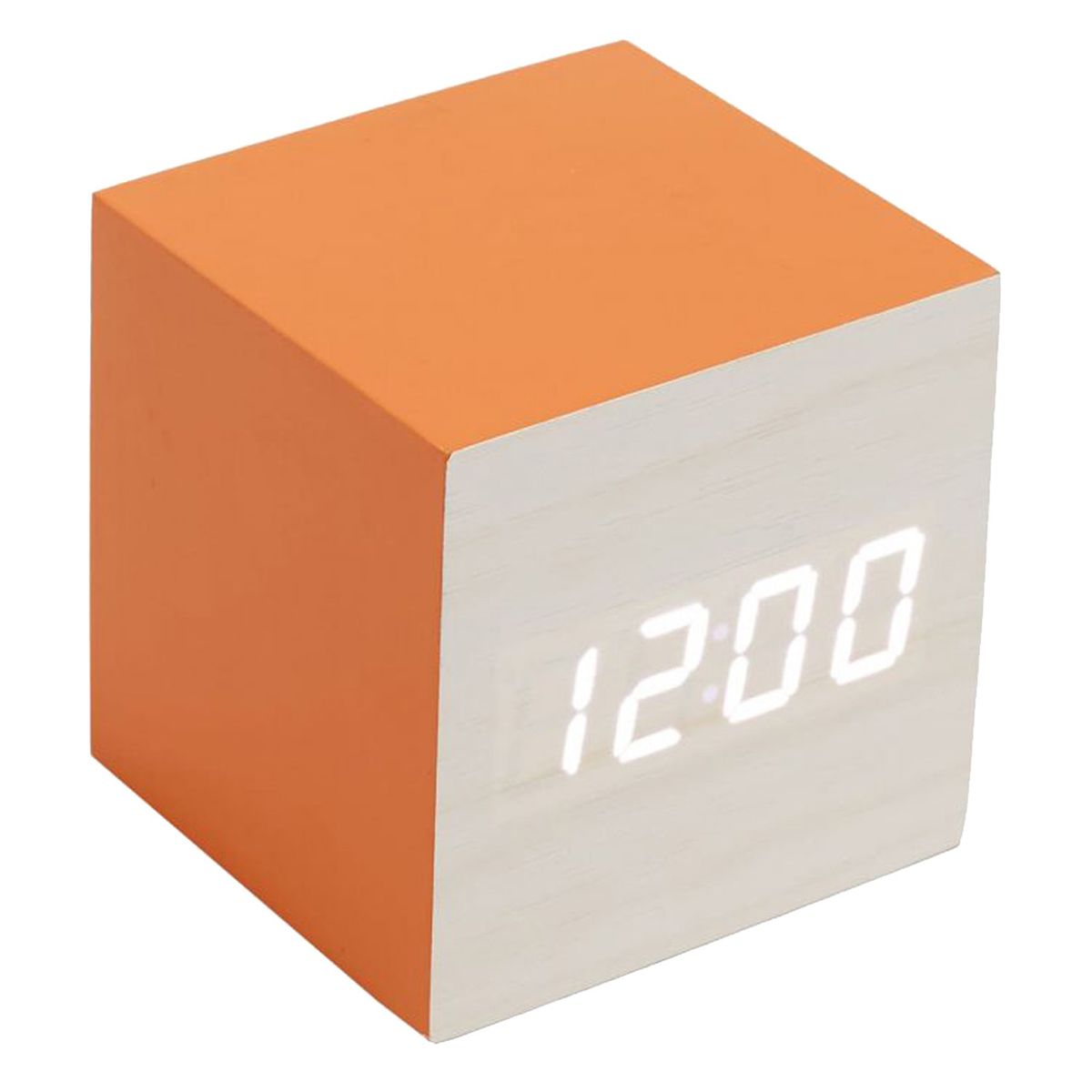 Rveil cube color bloc Orange