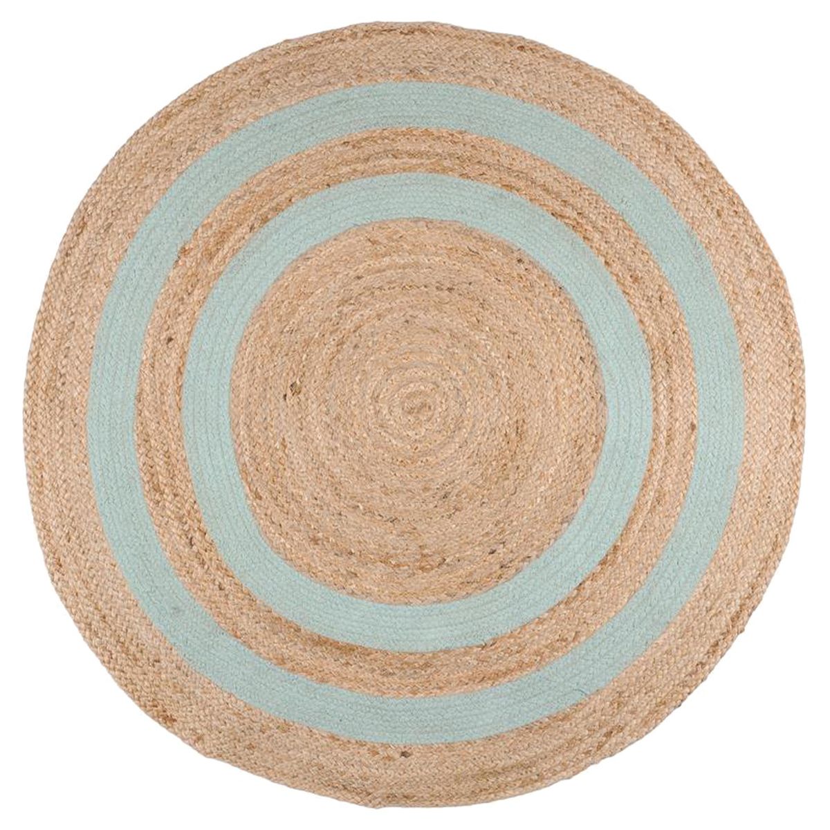 Tapis Maori Ethnique rond en jute naturelle 90 cm