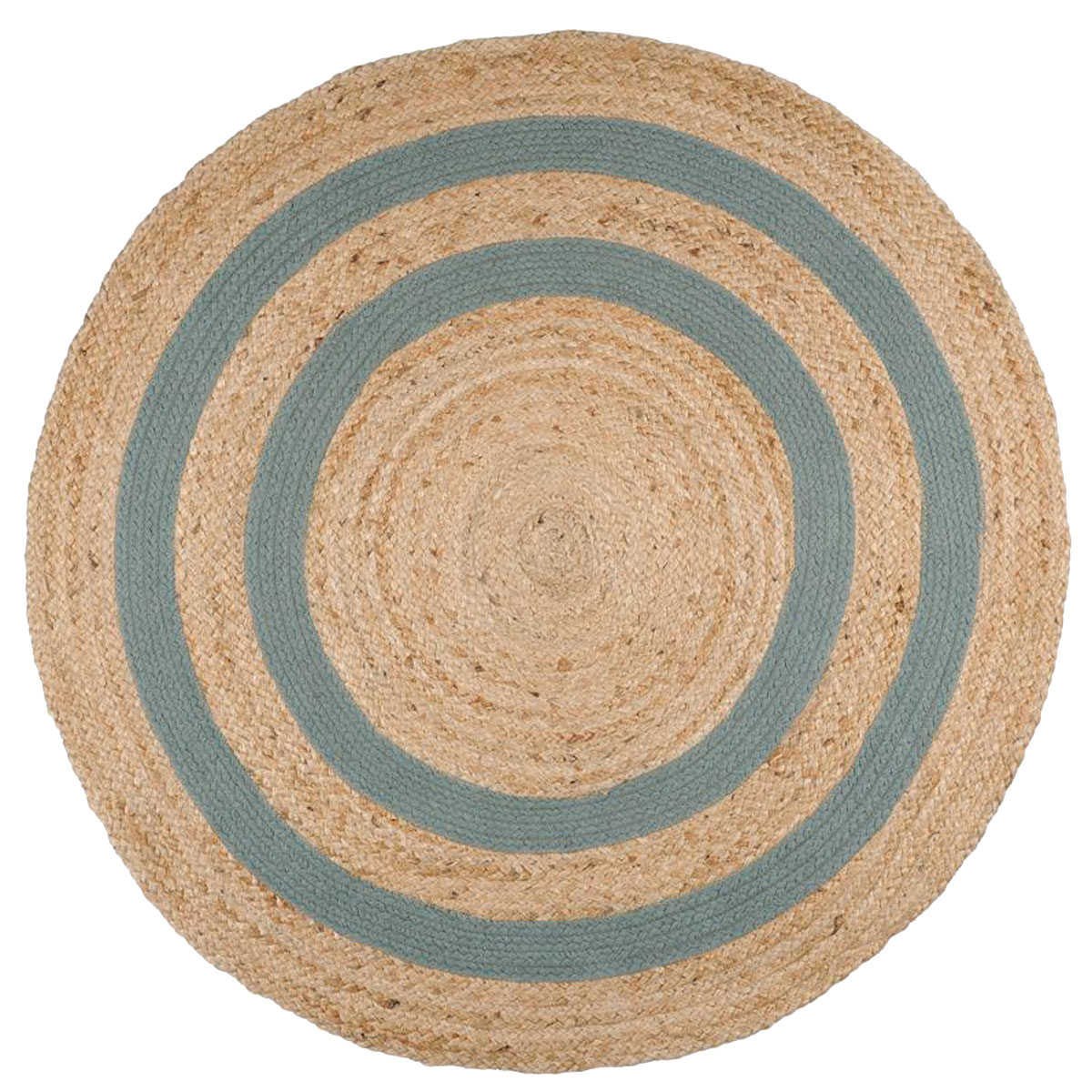 Tapis Maori Ethnique rond en jute naturelle 90 cm