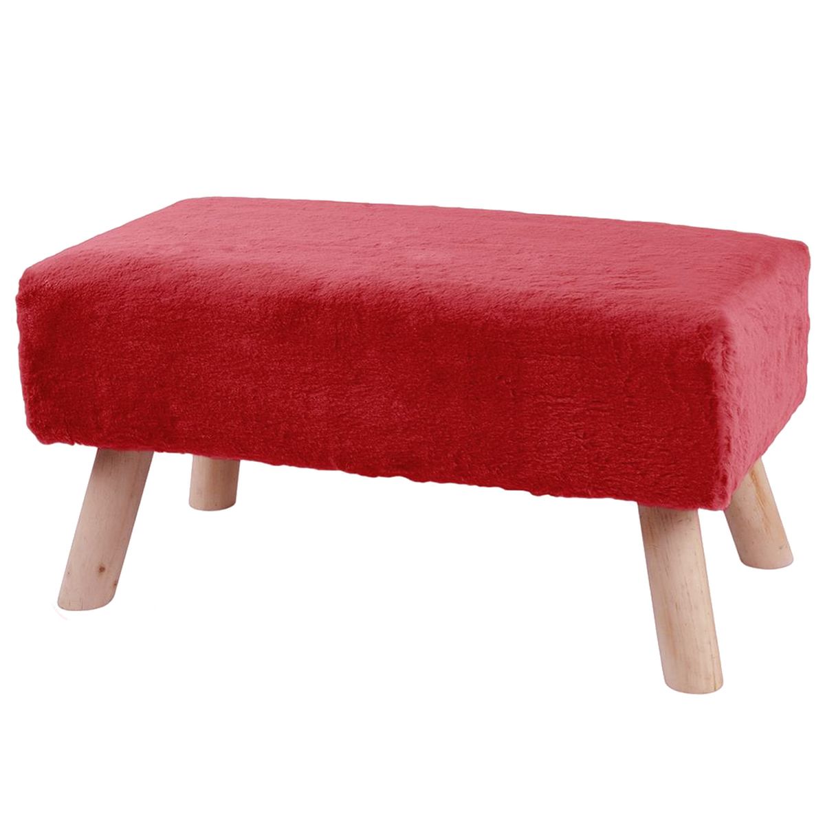 Tabouret Banc Rouge - 63 x 33 x 31 cm