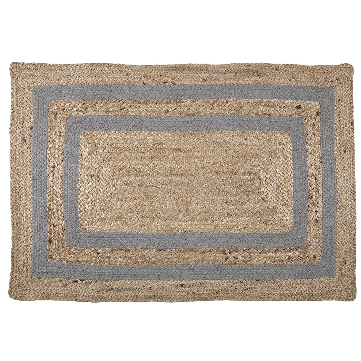 Tapis Ethnique 60 x 90 cm en Jute - Naturel