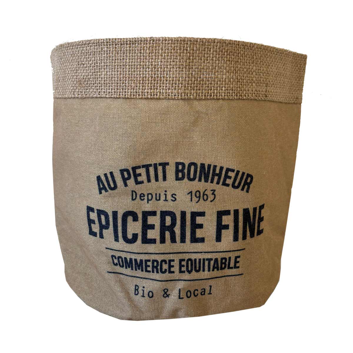 Cache-pot en Jute Modle picerie Fine