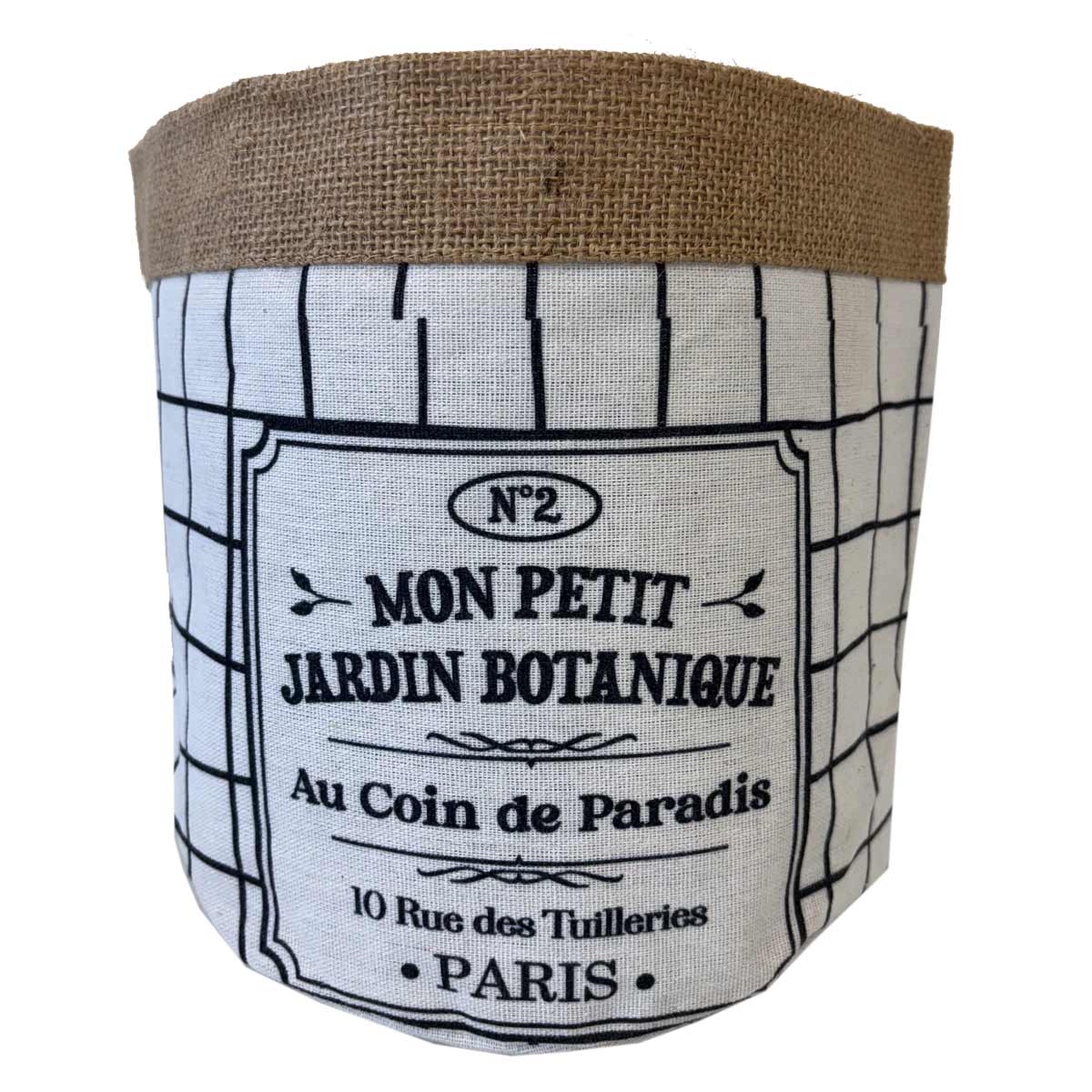 Cache-pot en Jute Modle Mon Petit Jardin Botanique 14 cm