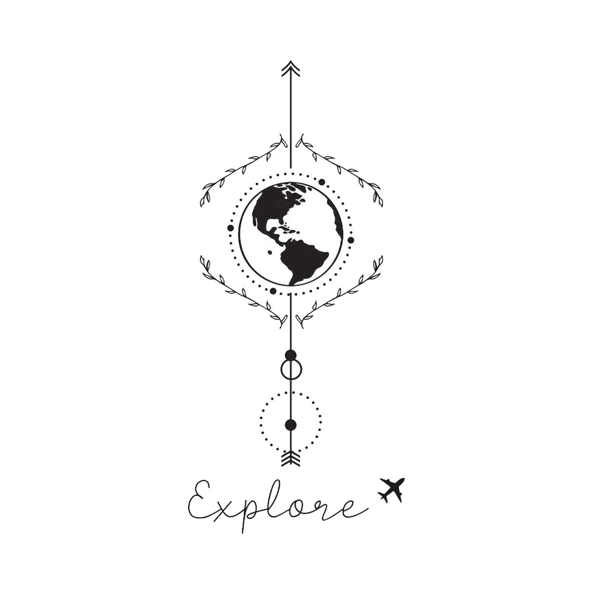 Sticker mural - Globe Terrestre - Explore