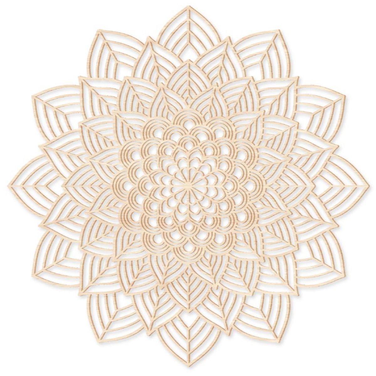 Dcoration murale Mandala en bois 50 cm