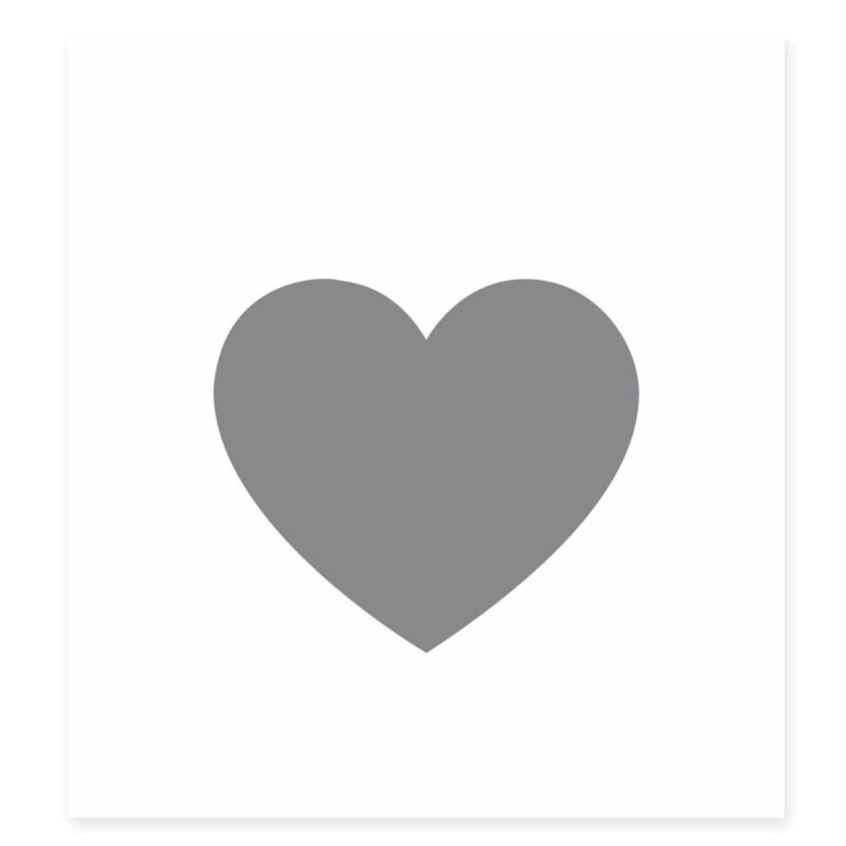 Sticker Coeur pour composition de dcoration murale