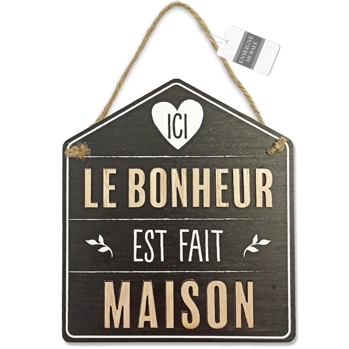 Plaque dcorative le bonheur est fait maison