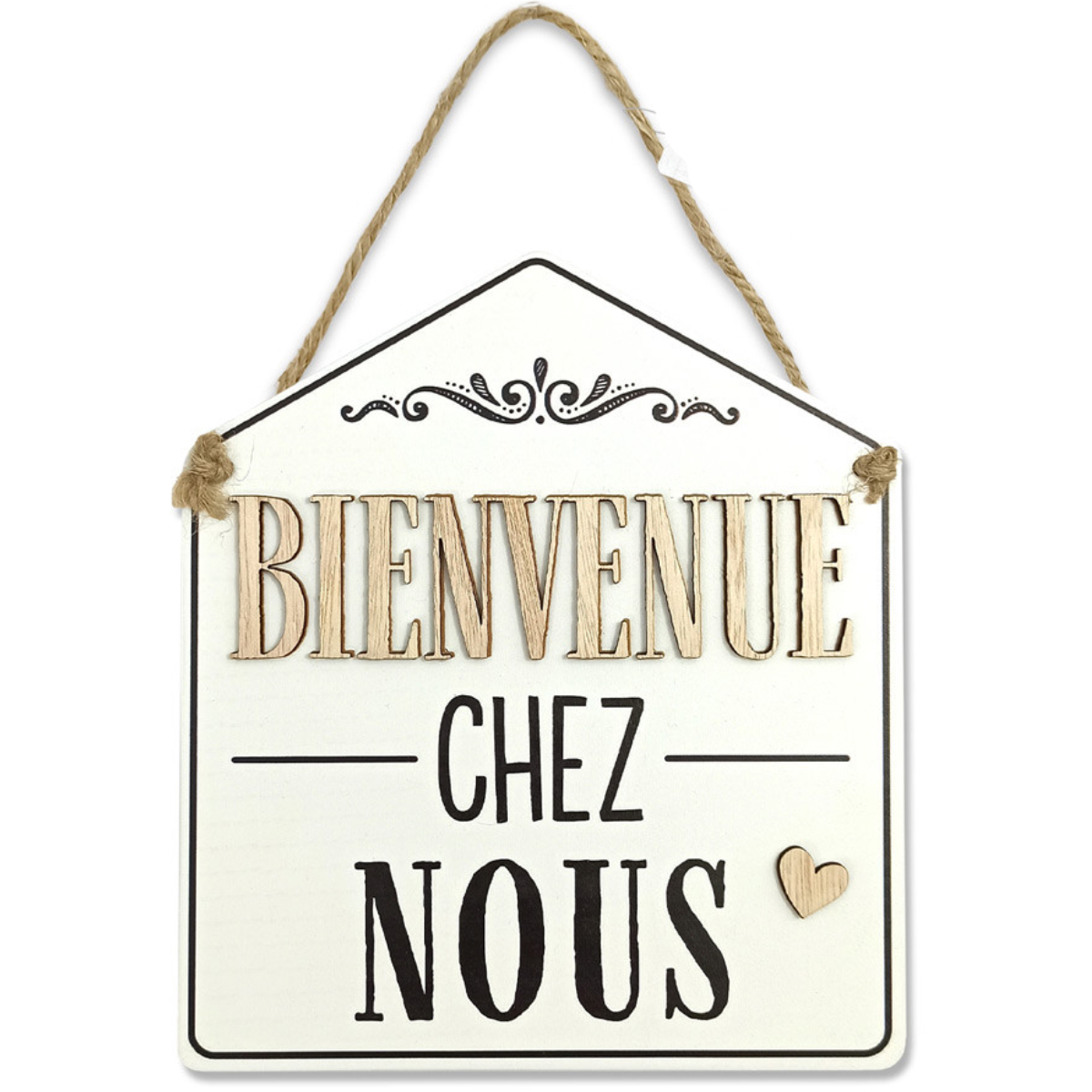 Plaque dcorative bienvenue chez nous