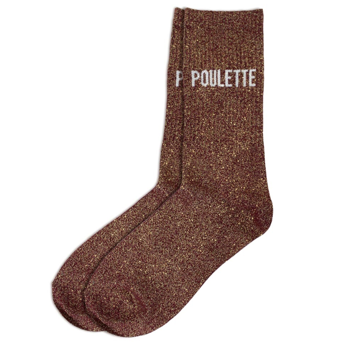 Paire de chaussettes  paillettes poulette