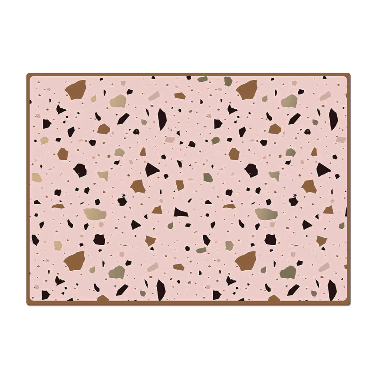 Set de table terrazzo rose et or