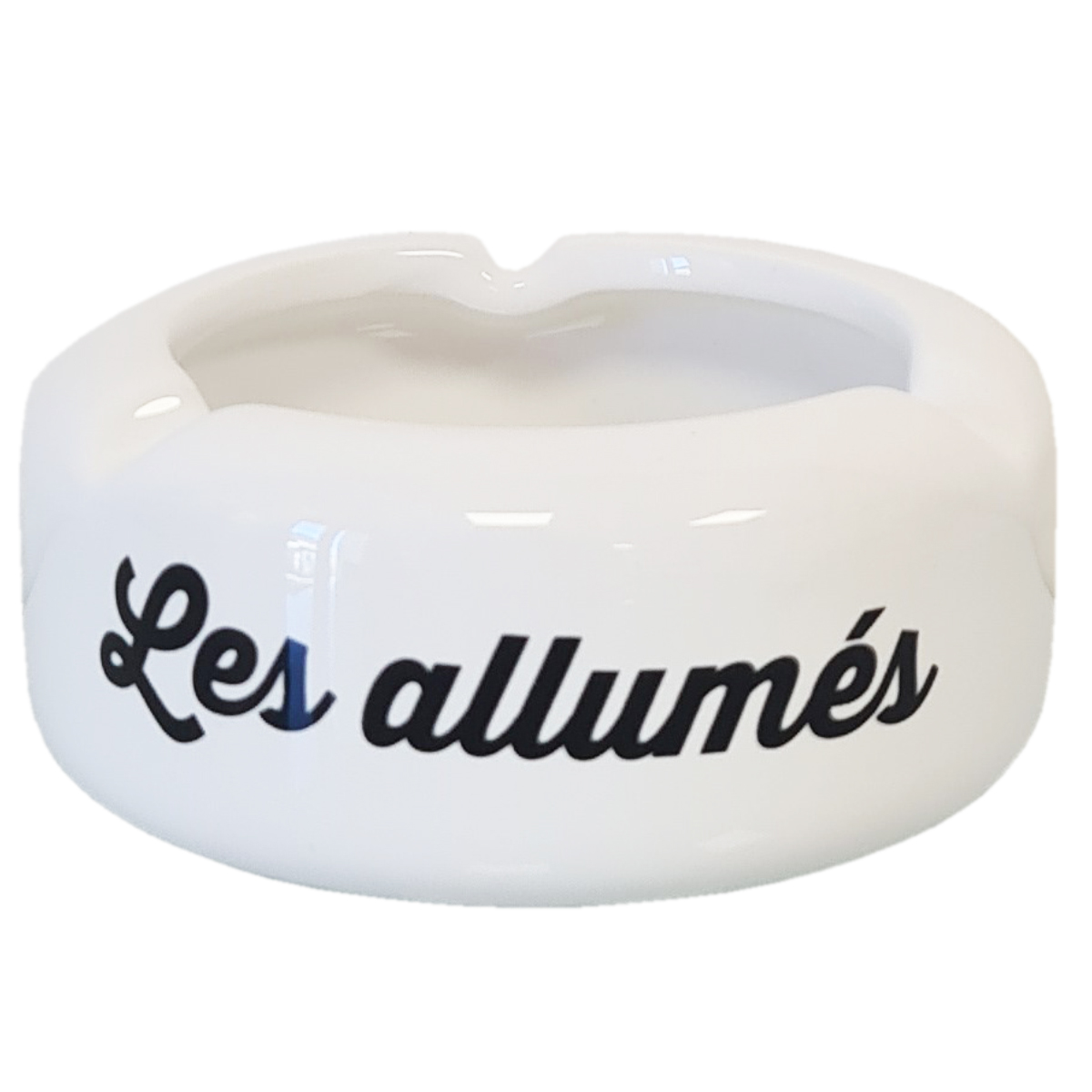 Cendrier en cramique blanc - Les allums