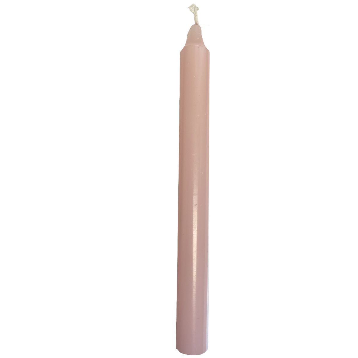 Bougie teinte dans la masse 20 cm - Rose Pastel