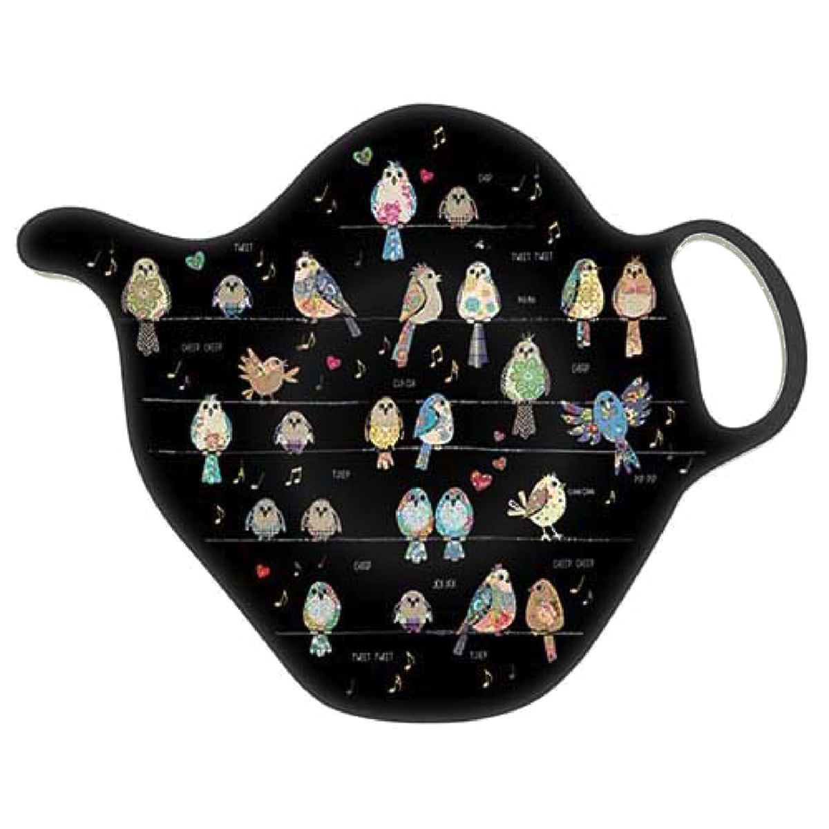 Repose sachet de th en mlamine - Oiseaux Jewels