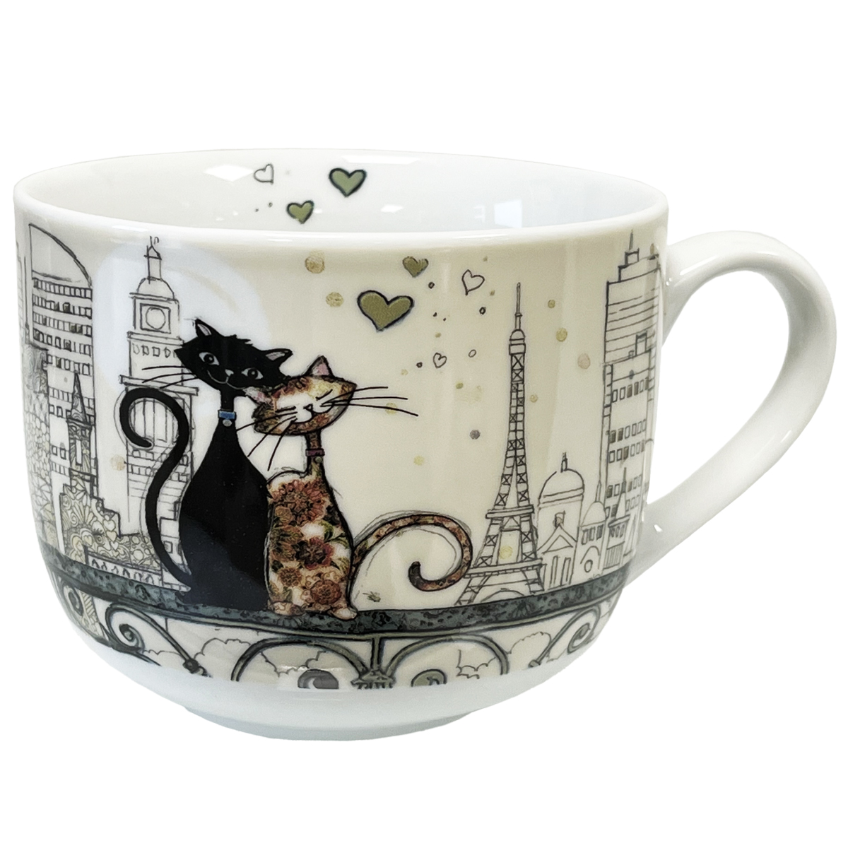 Tasse Jumbo Chats amoureux de Paris AMYS BUG ART