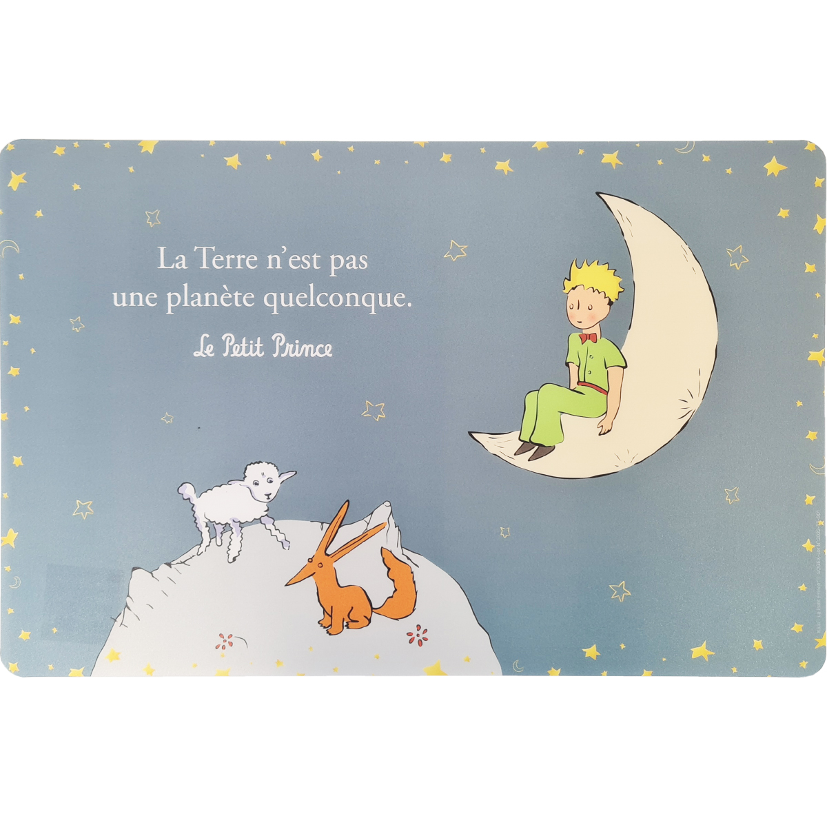 Set de table Le Petit Prince de St Exupry gris bleu