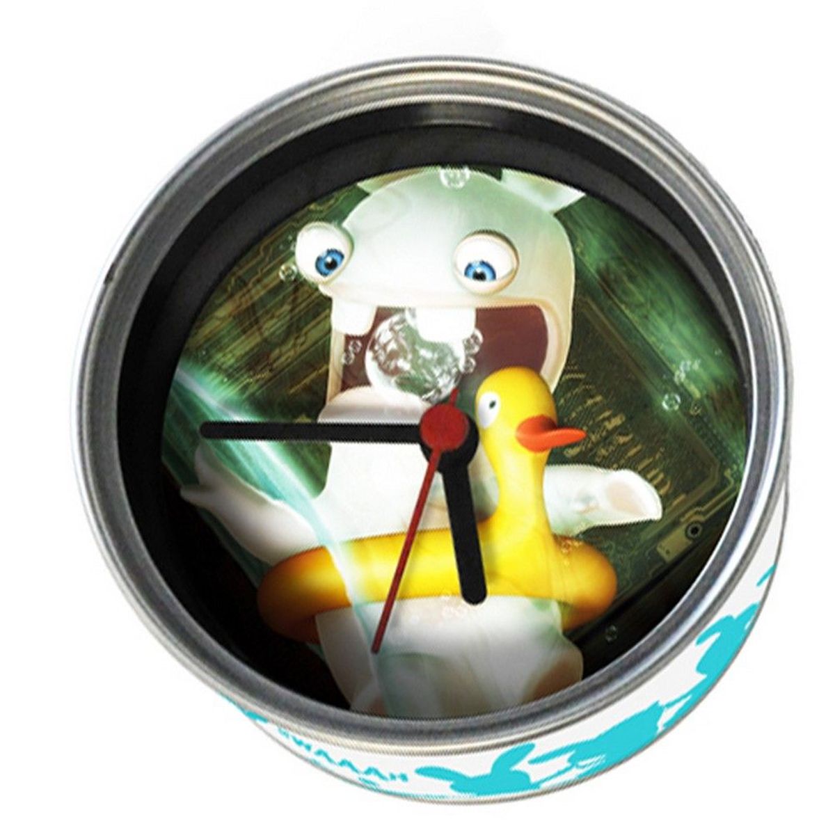 Horloge Lapins Crtins canard aimante